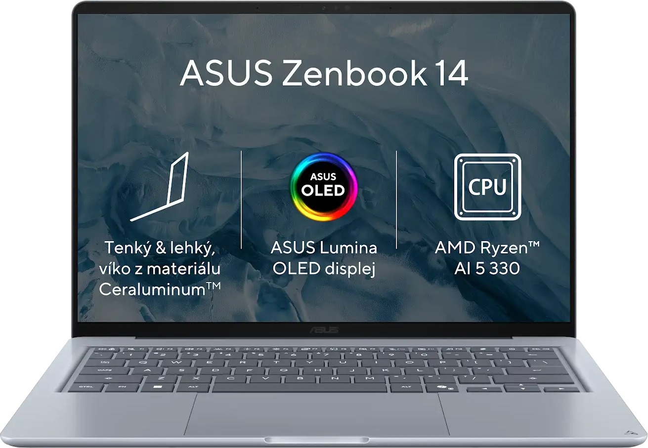 ASUS Zenbook 14 UX3480KA-OLED015W Arctic Blue celokovový (bez adaptéru)