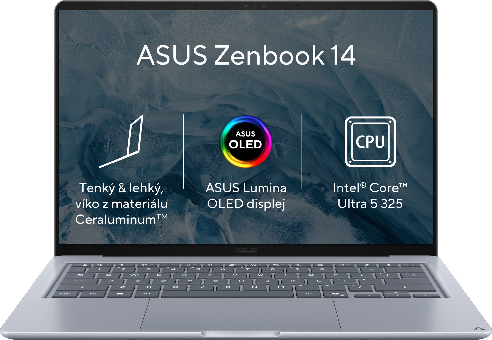 ASUS Zenbook 14 UX3480KA-OLED016 Arctic Blue celokovový (bez adaptéru)