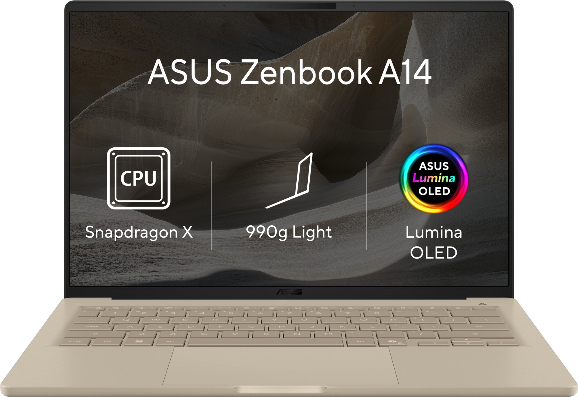 ASUS Zenbook A14 UX3407QA-OLED180W Zabriskie Beige