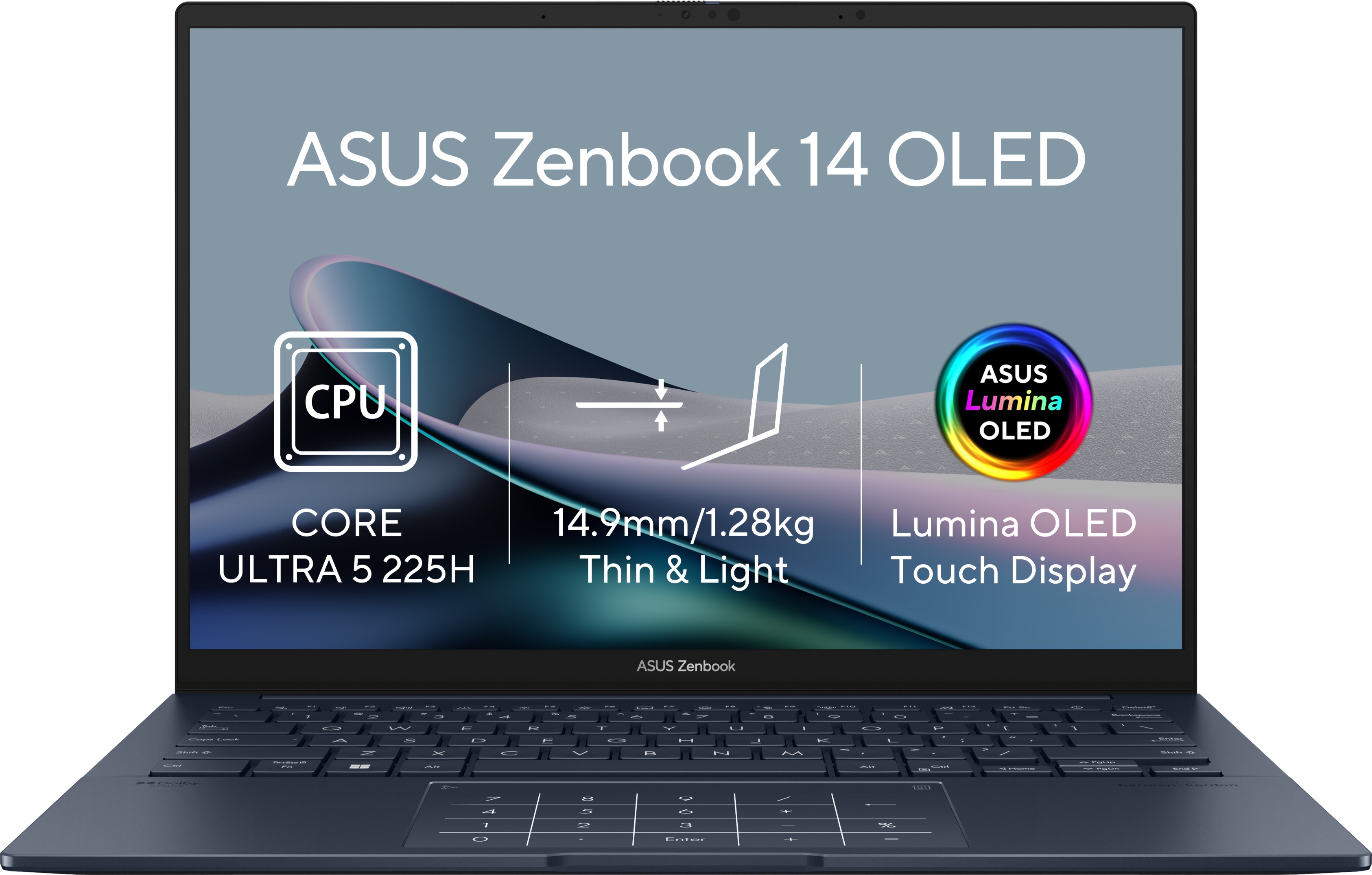 ASUS Zenbook 14 UX3405CA-OLED1676WZ Ponder Blue (bez adaptéru)