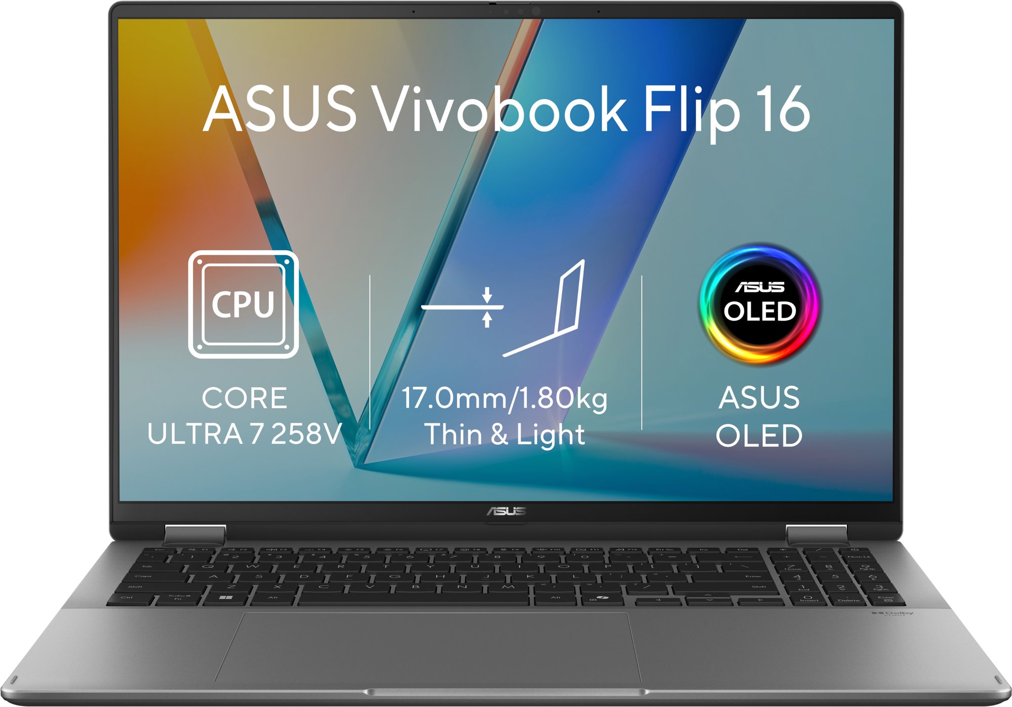 ASUS Vivobook 16 Flip TP3607SA-OLED118W Matte Gray