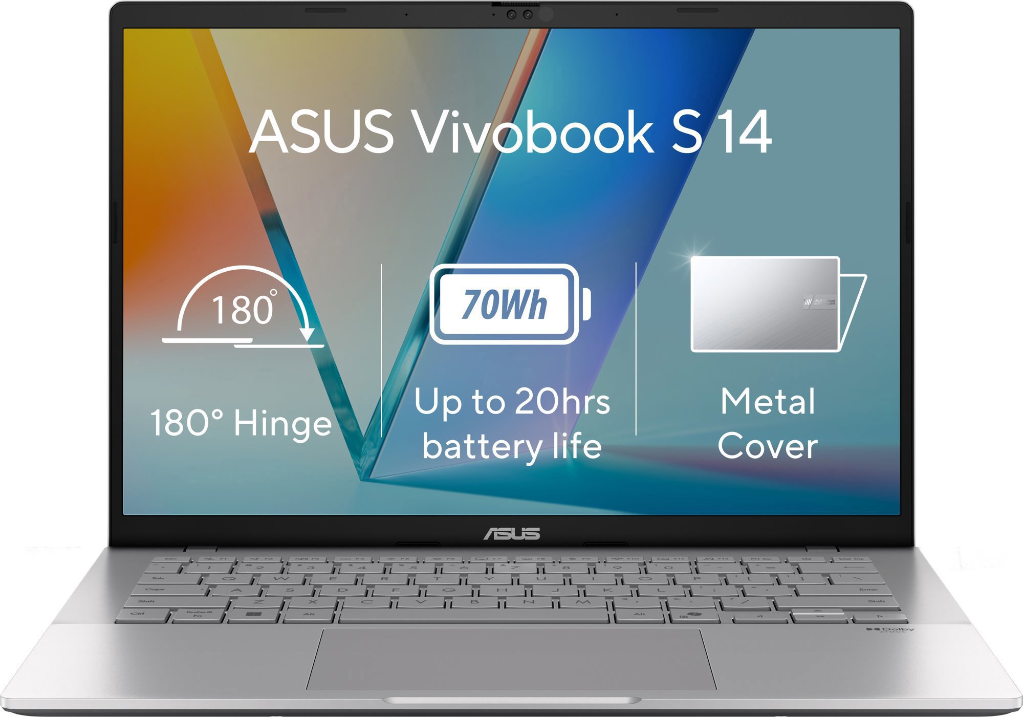 ASUS Vivobook S 14 S3407VA-LY070W v Cool Silver barvě