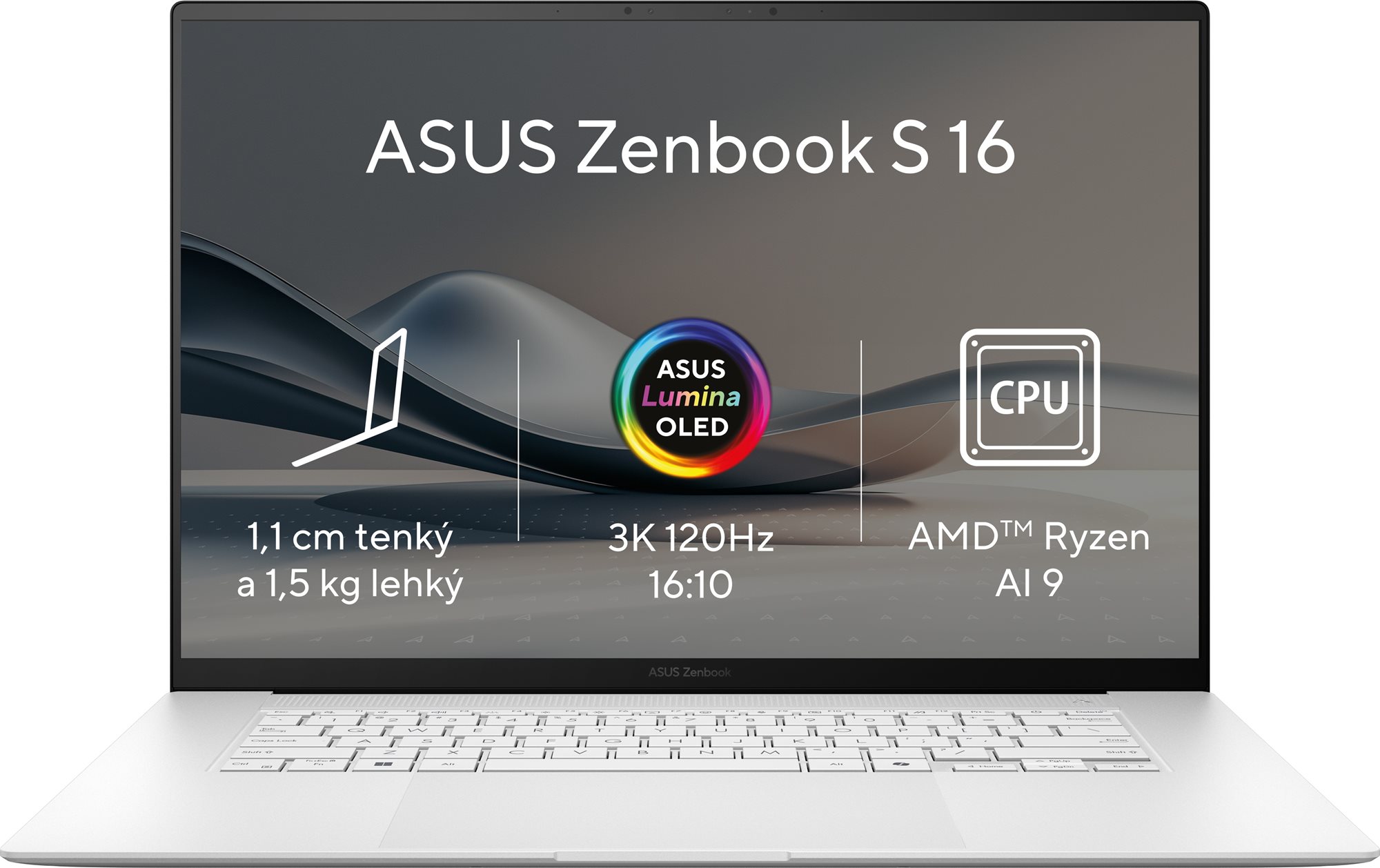 ASUS Zenbook S 16 OLED UM5606WA-OLED225X Scandinavian White celokovový