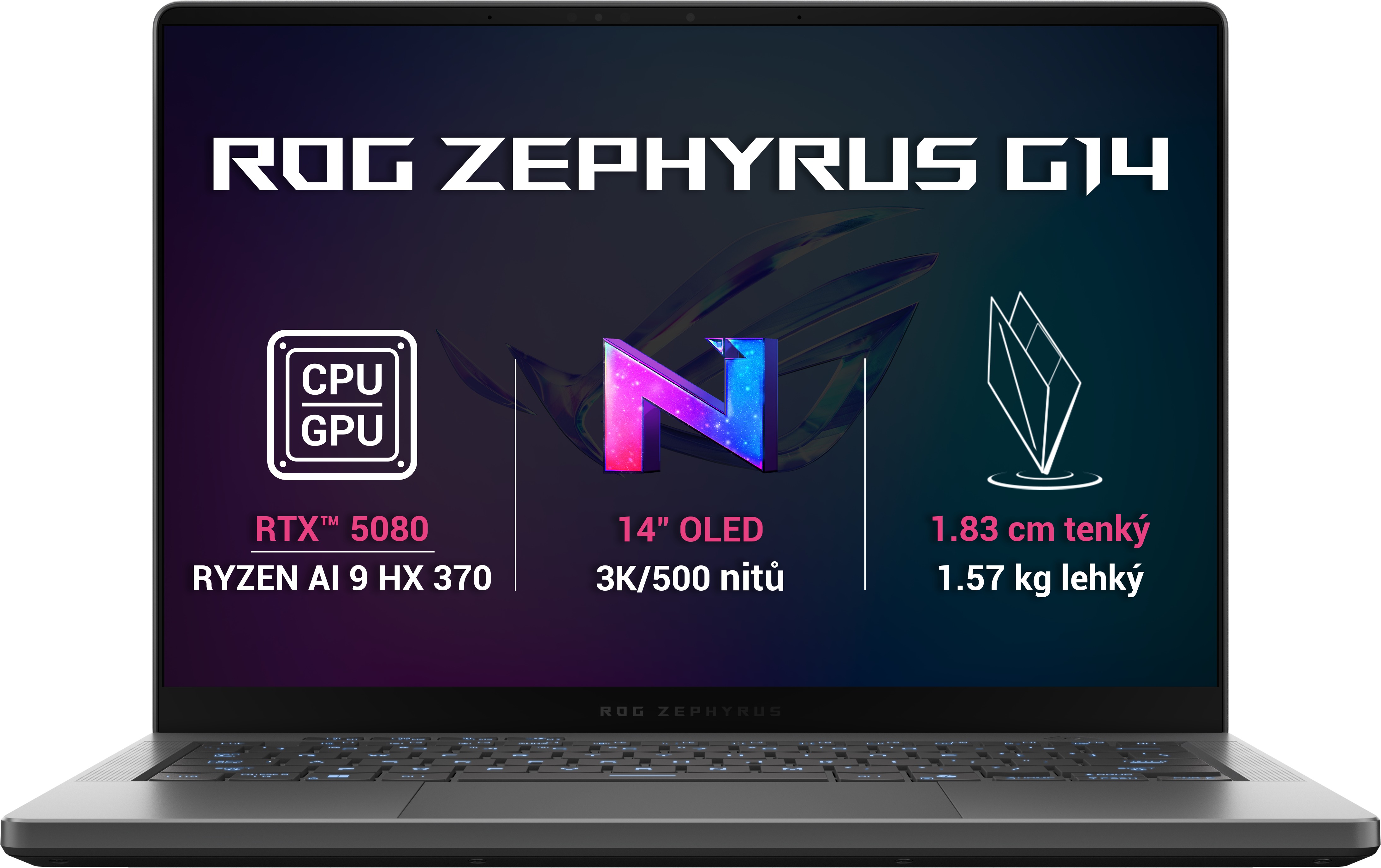 ASUS ROG Zephyrus G14 GA403WW-NEBULA116X v elegantním designu
