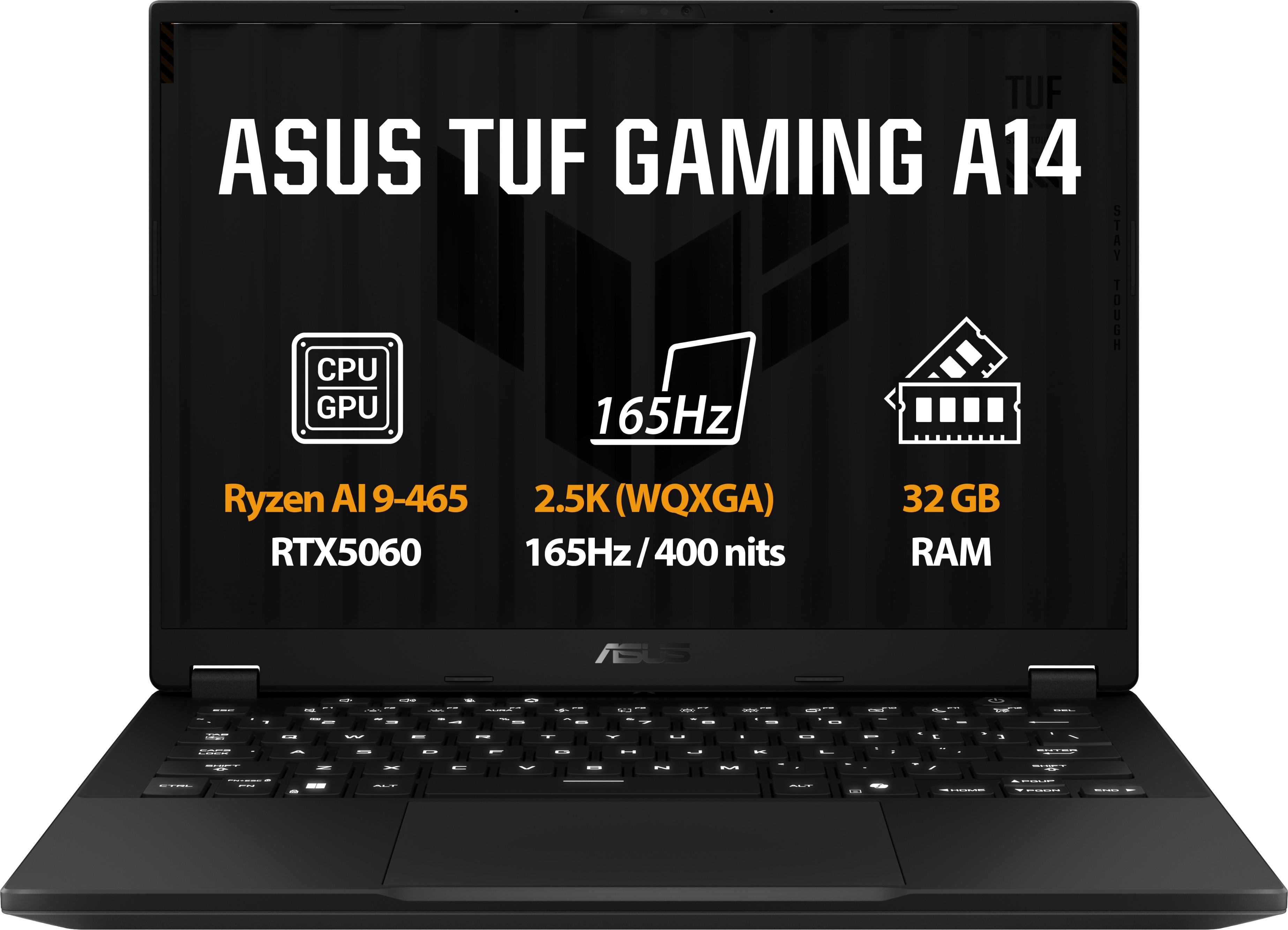 ASUS TUF Gaming A14 FA401GM-RG010Z Jaeger Gray (bez adaptéru)