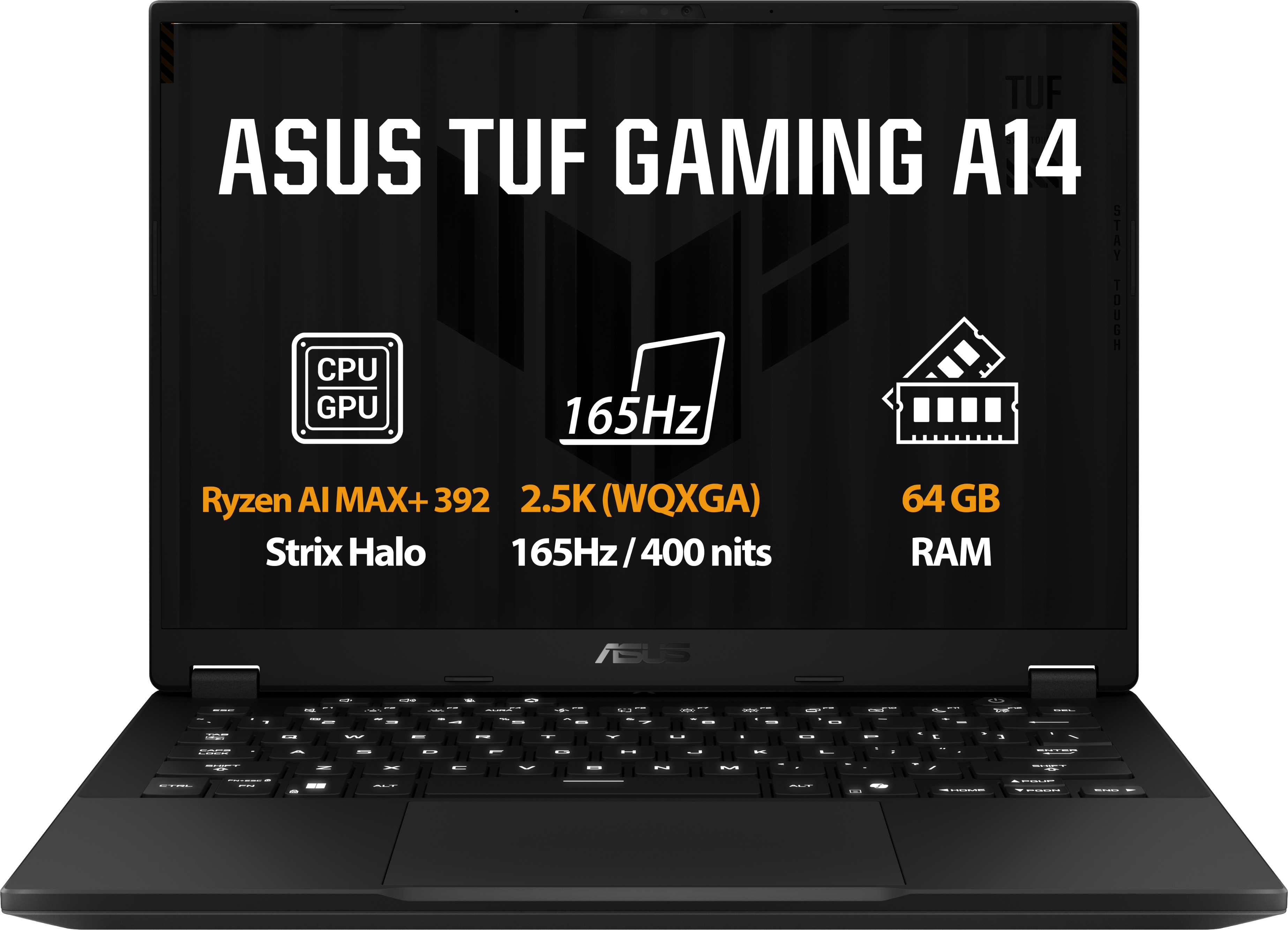 ASUS TUF Gaming A14 FA401EA-RG062WZ Jaeger Gray (bez adaptéru)