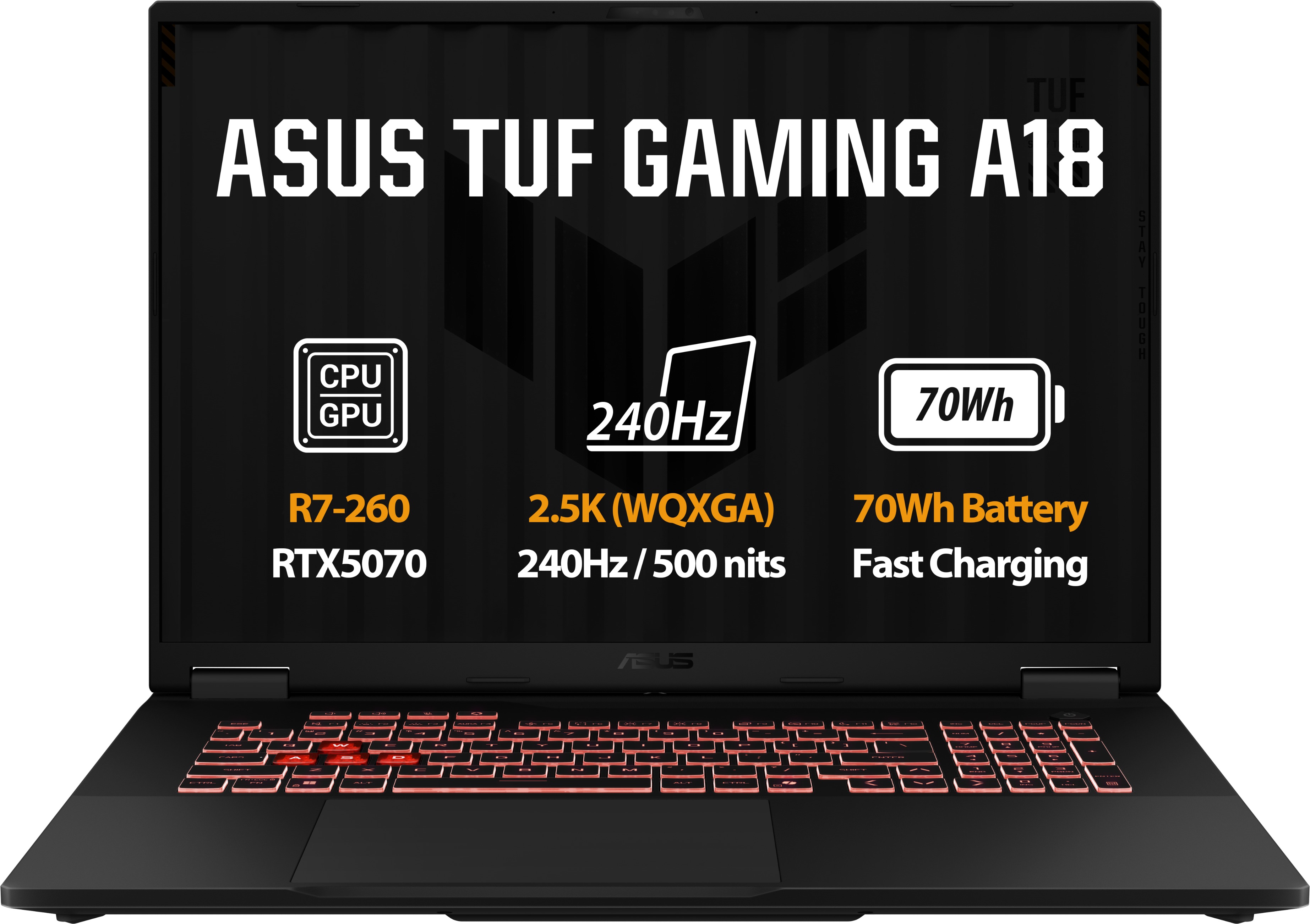 ASUS TUF Gaming A18 FA808UP-S9086WZ Jaeger Gray (bez adaptéru)