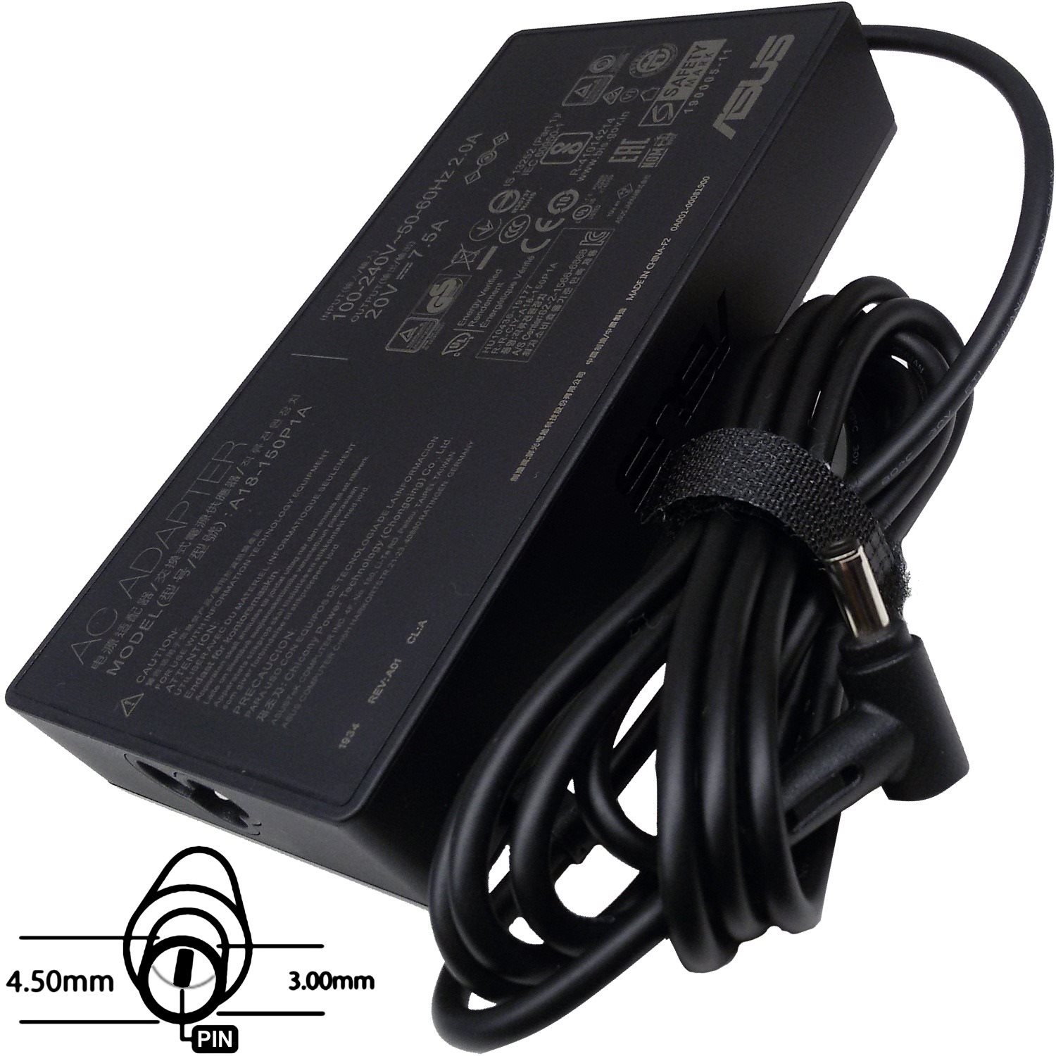 ASUS 150W 20V 3P (4,5PHI) (konektor 4,50/3,00 mm)