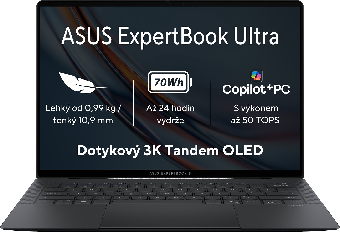 ASUS ExpertBook Ultra B9406CAA-TOLEDU7321BXZ Jet Fog kovový (bez adaptéru)
