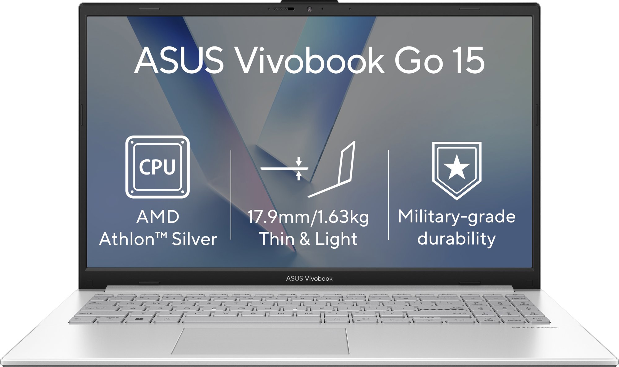 ASUS Vivobook Go 15 E1504FA-BQ5740WZ Cool Silver (bez adaptéru)