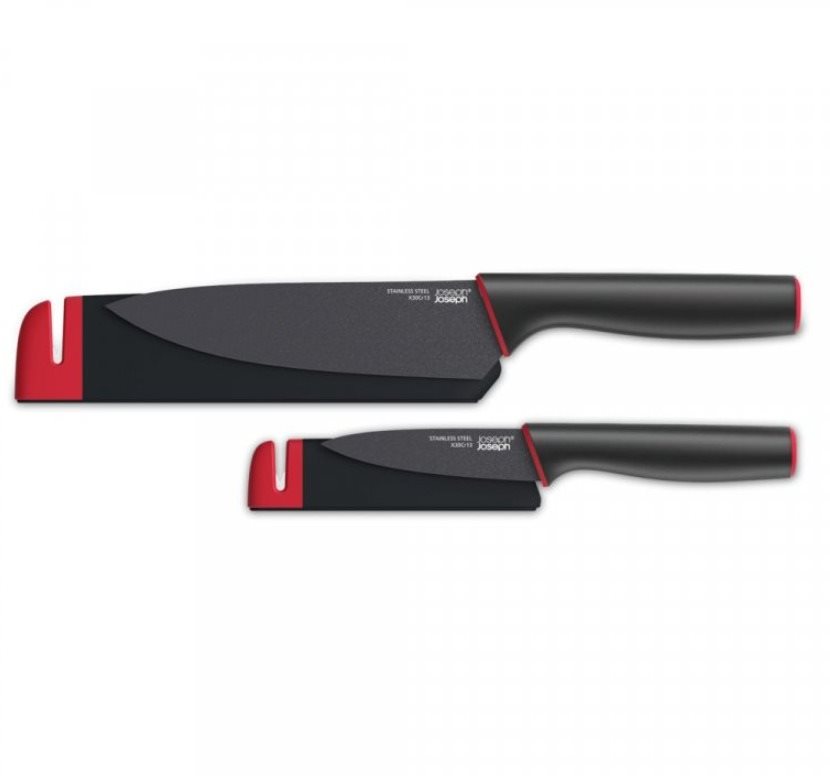 JOSEPH JOSEPH Sada nožů s krytem a brouskem Slice&Sharpen 10146, loupací/kuchařský