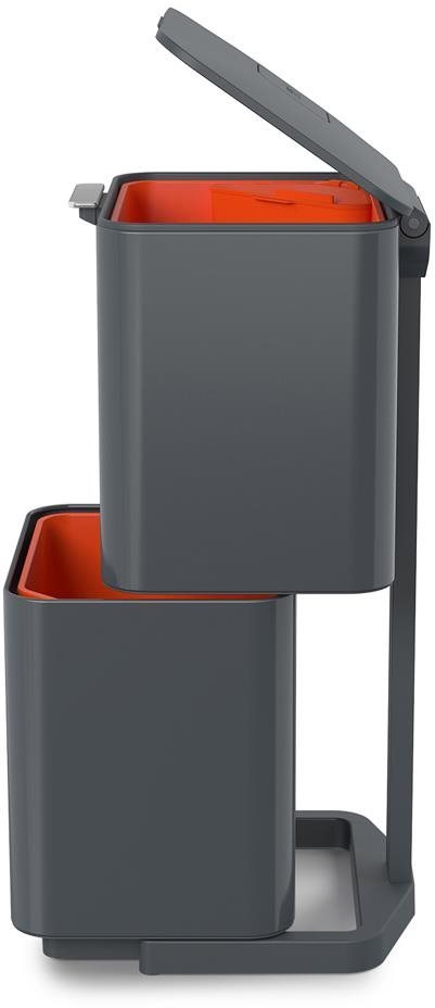 JOSEPH JOSEPH Koše na tříděný odpad Totem Max 60L Graphite 30062
