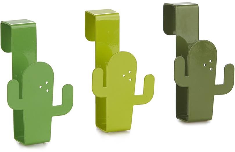 BALVI Věšáčky na zásuvky Cactus 27319, zelené, 3ks