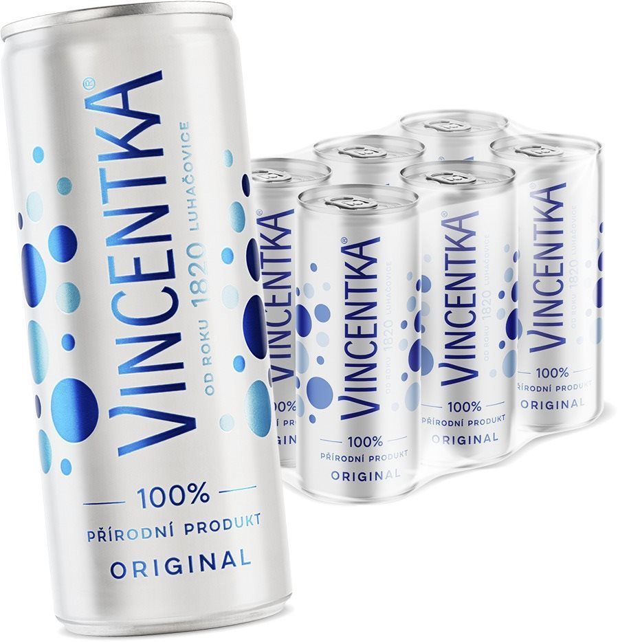 Vincentka 6x 0,25l plech
