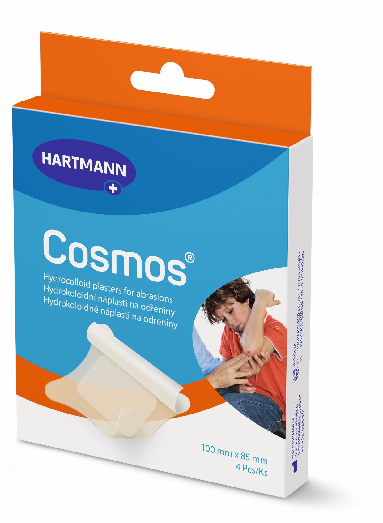 COSMOS Náplast na odřeniny 10 x 8,5 cm (4 ks)
