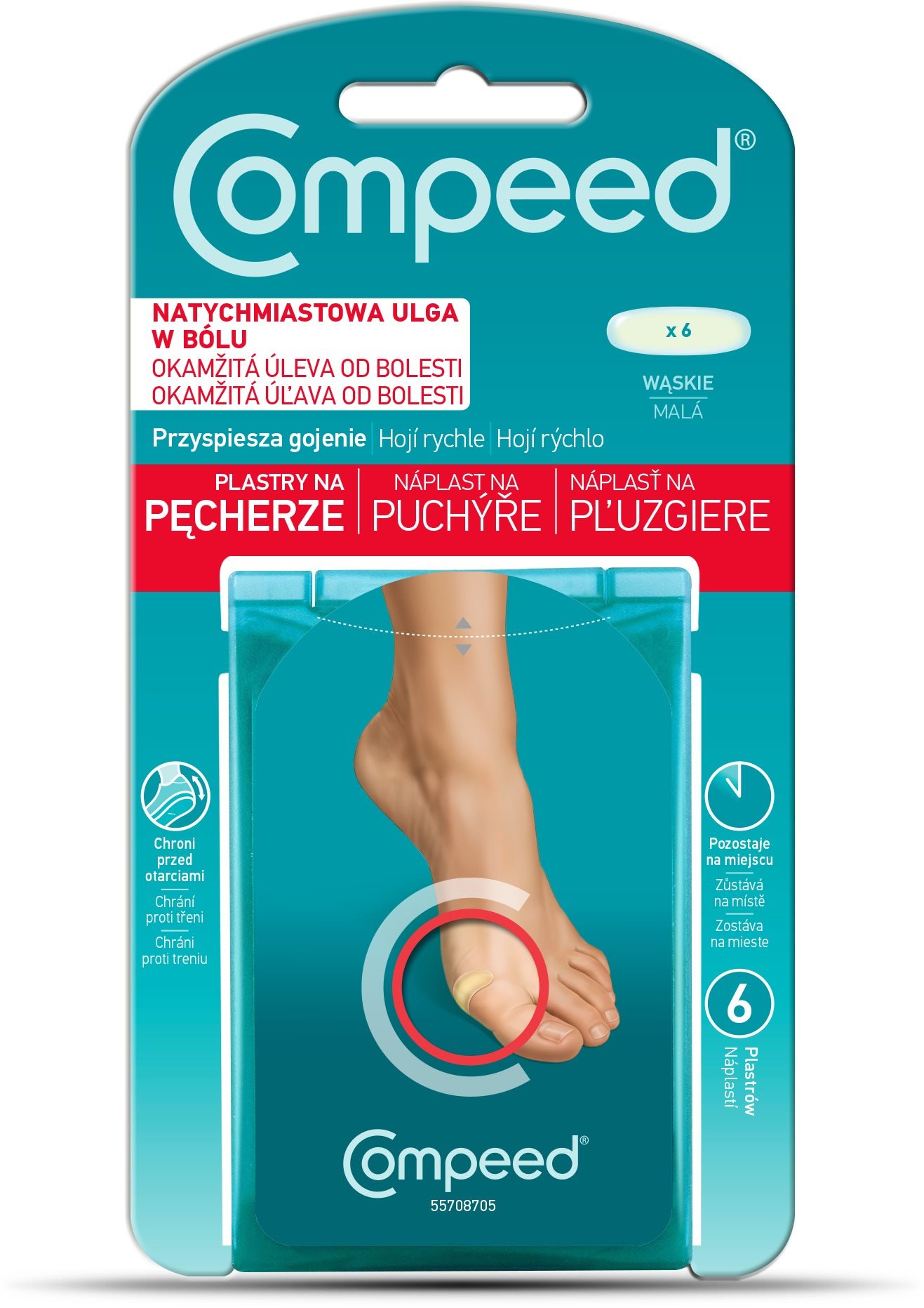 COMPEED Náplast na puchýře malá 6 ks