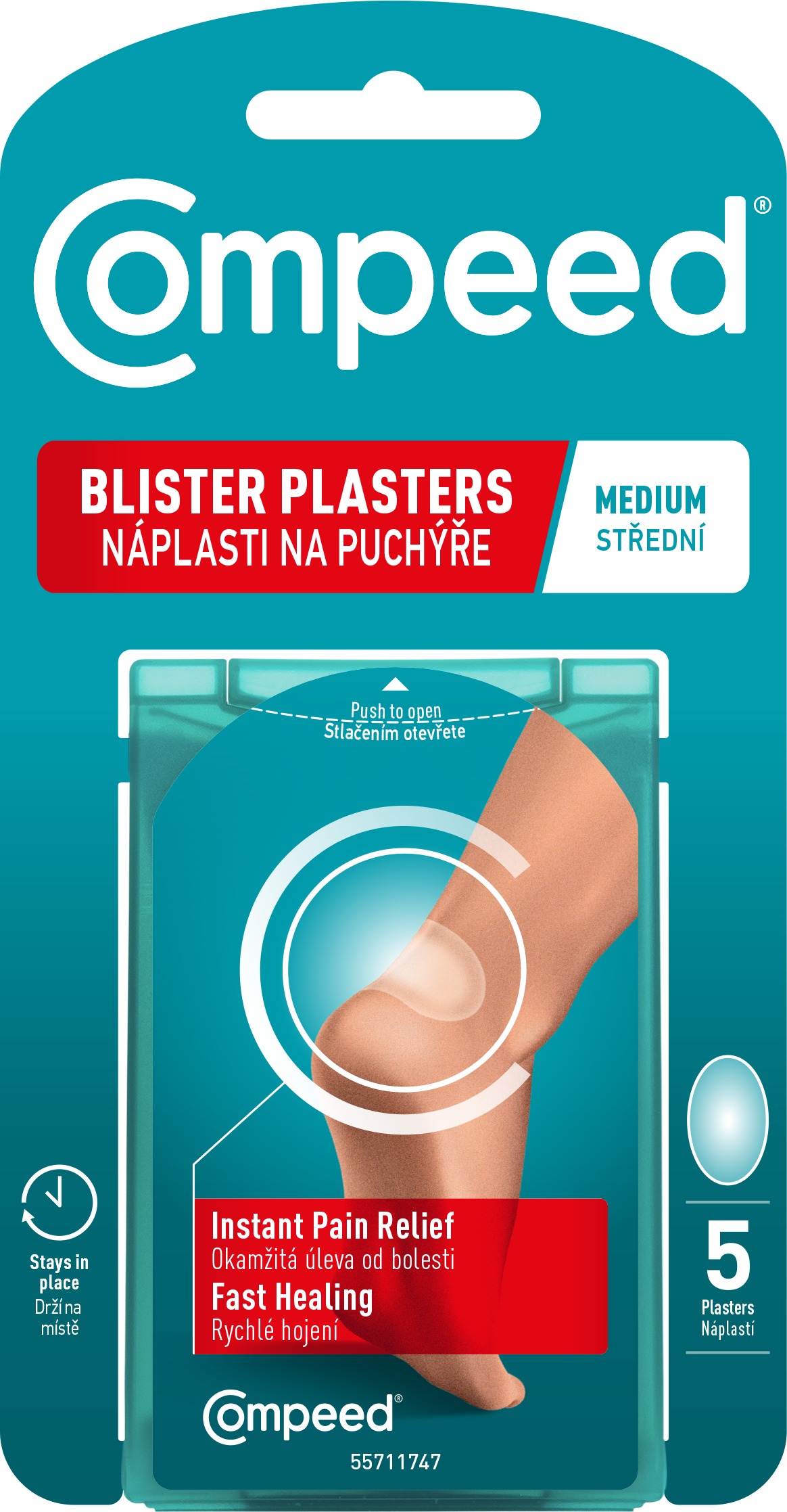 COMPEED Náplast na puchýře střední 5 ks