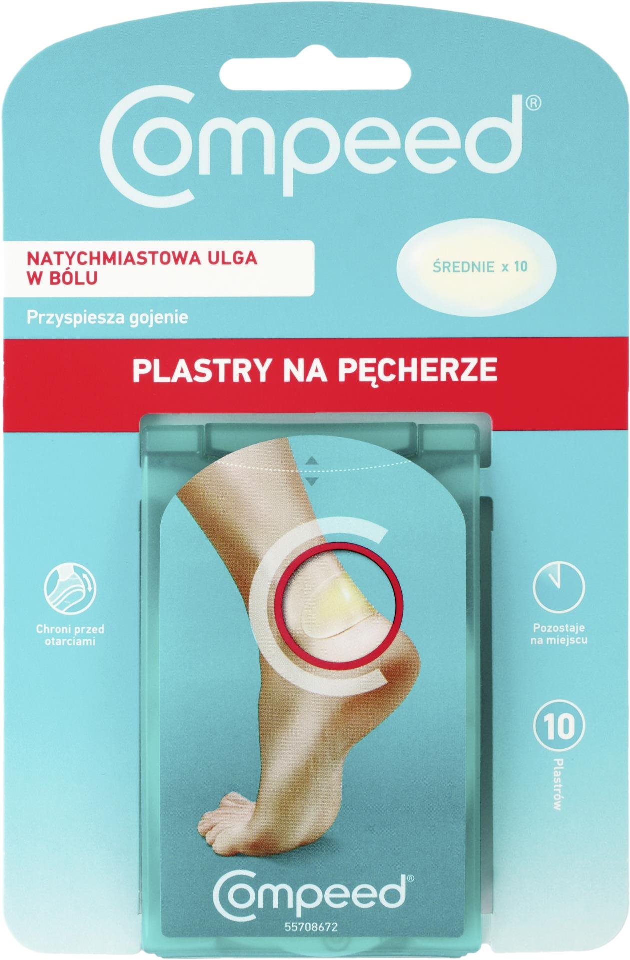 COMPEED Náplast na puchýře střední 10 ks