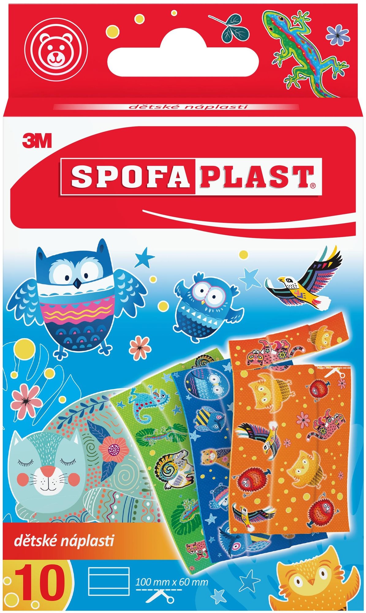 Spofaplast Dětské náplasti 117, 10 cm x 6 cm, 10ks