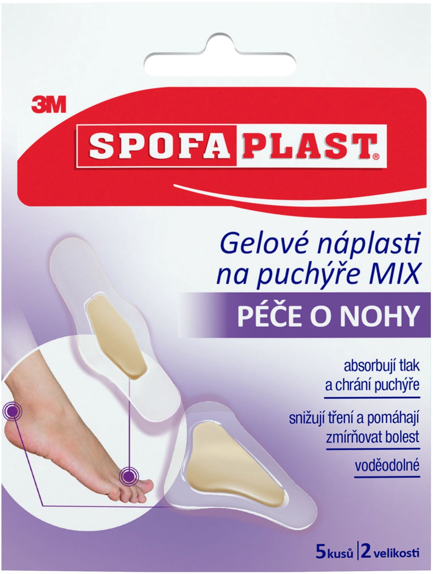 Spofaplast Gelové náplasti na puchýře MIX 913N, 5ks
