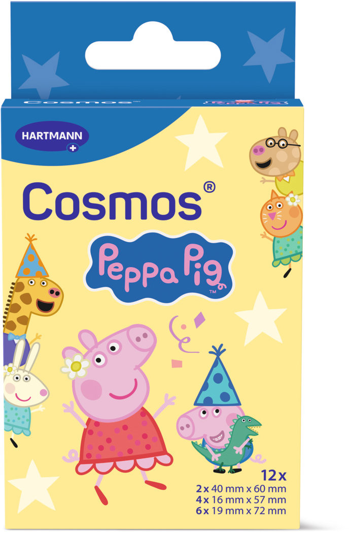 COSMOS Dětská náplast Peppa pig 12 ks