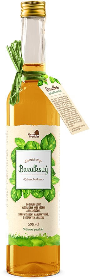 Naturprodukt Sirup bazalkový 500ml