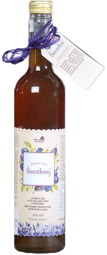 Naturprodukt Sirup švestkový 500ml