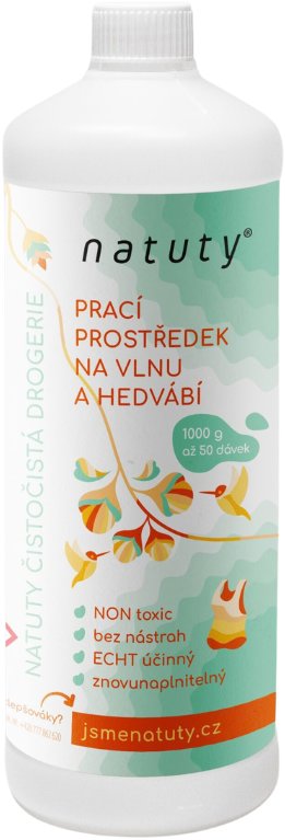 Natuty Prací prostředek na vlnu a hedvábí Jsme natuty 1000 ml