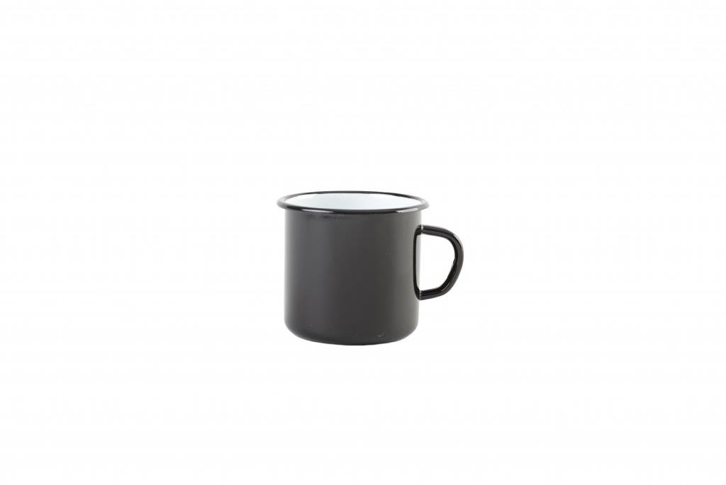 Olymp, smaltovaný hrnek černý 7 cm, 0,25 l (211/10)