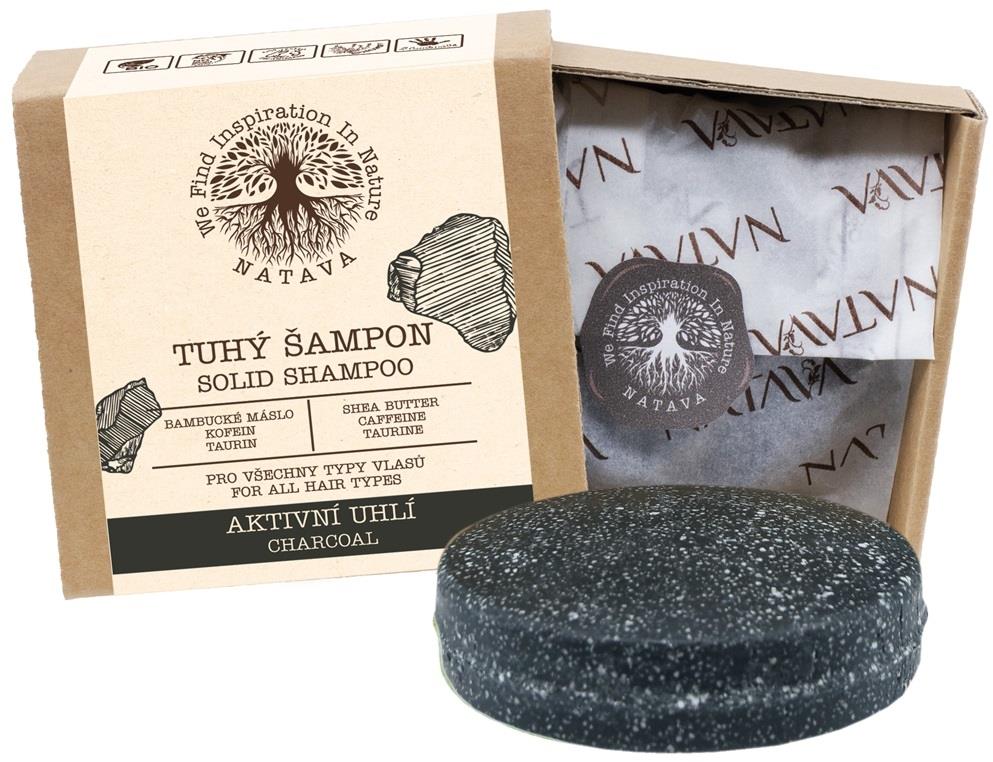 Natava tuhý šampon Aktivní uhlí 85g