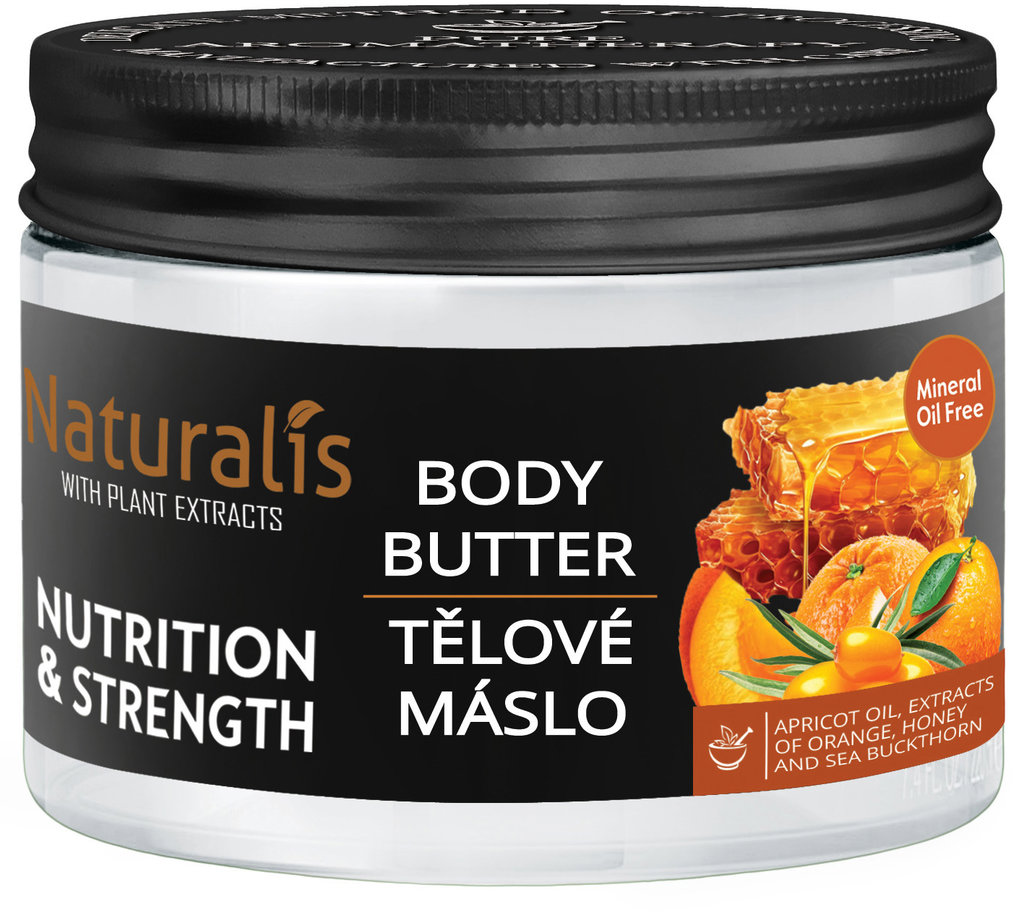 Naturalis Tělové máslo, NUTRITION&STRENGTH 300 g