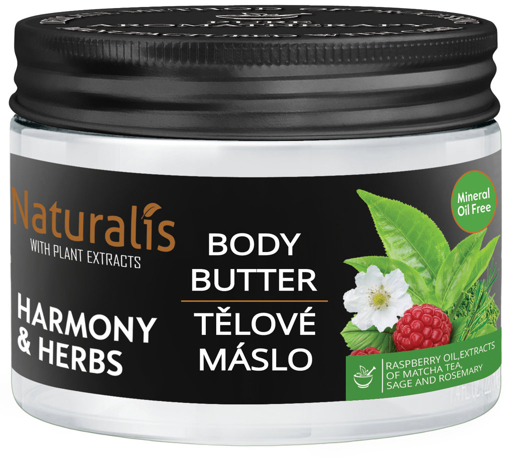 Naturalis Tělové máslo, HARMONY & HERBS 300 g