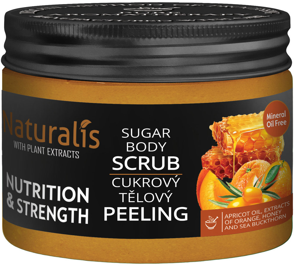 Naturalis Cukrový tělový peeling - Nutrition & Strenght 250 g