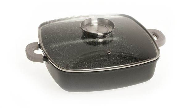 Čtvercový zapékací nízký hrnec Funtzio - 28 cm