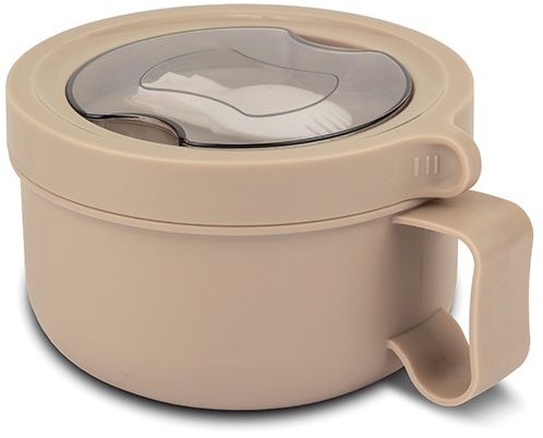 NAVA Greece Kulatý nerezový obědový box NAVA 850 ml - béžový