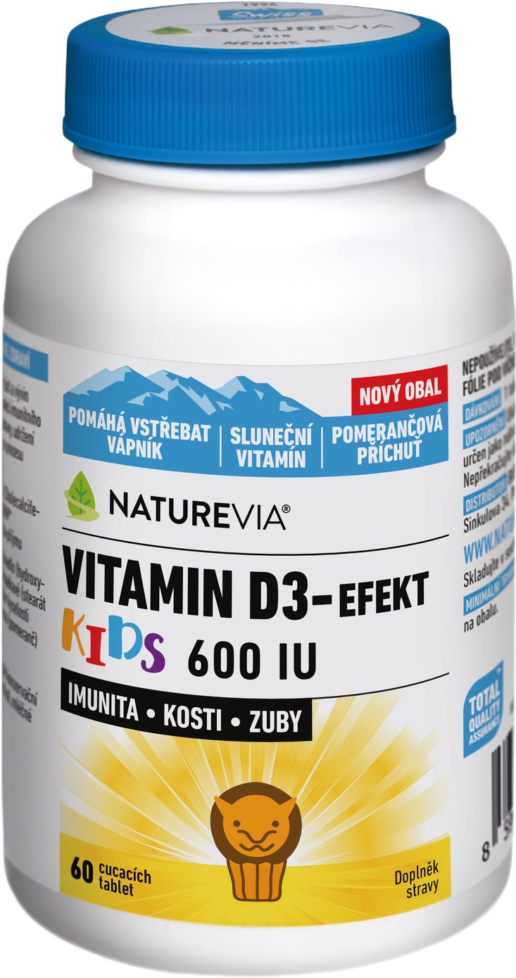 NatureVia Vitamin D3-Efekt Kids 60 tablet