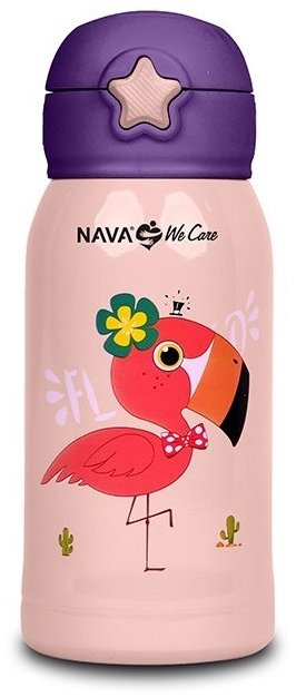 NAVA Greece Dětská růžová termoska 500 ml