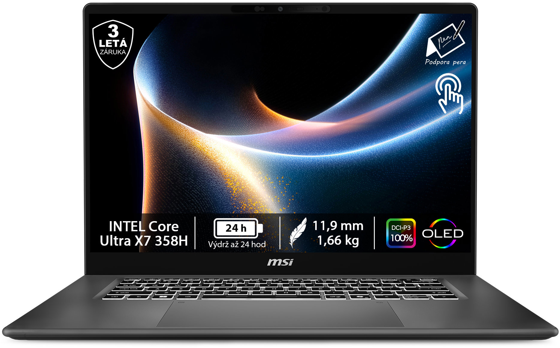 MSI Prestige 16 Flip AI+ C3MTG-262CZ (bez adaptéru)
