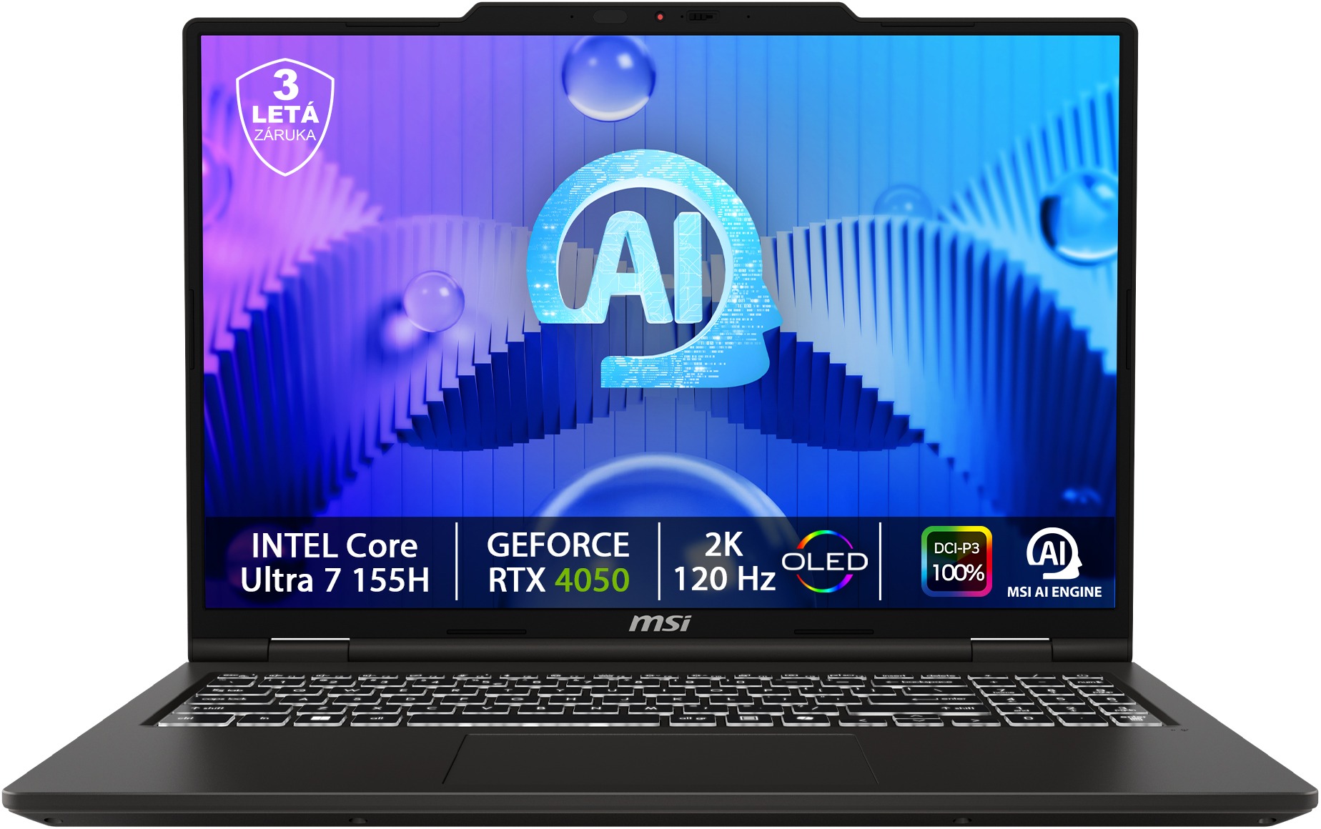 MSI VenturePro 16 AI A1VEG-027CZ kovový notebook