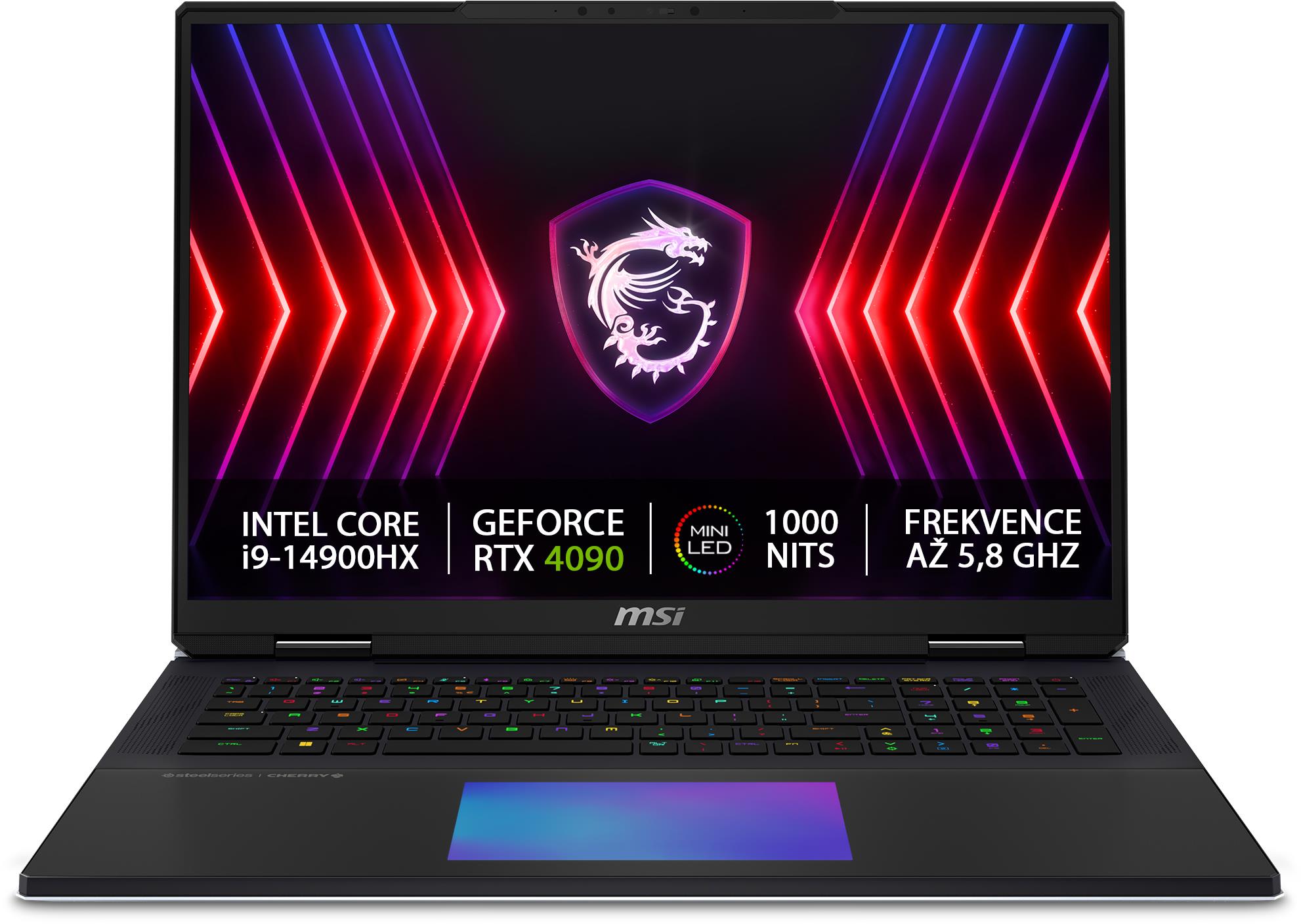 MSI Titan 18 HX A14VIG-213CZ - výkonný herní notebook