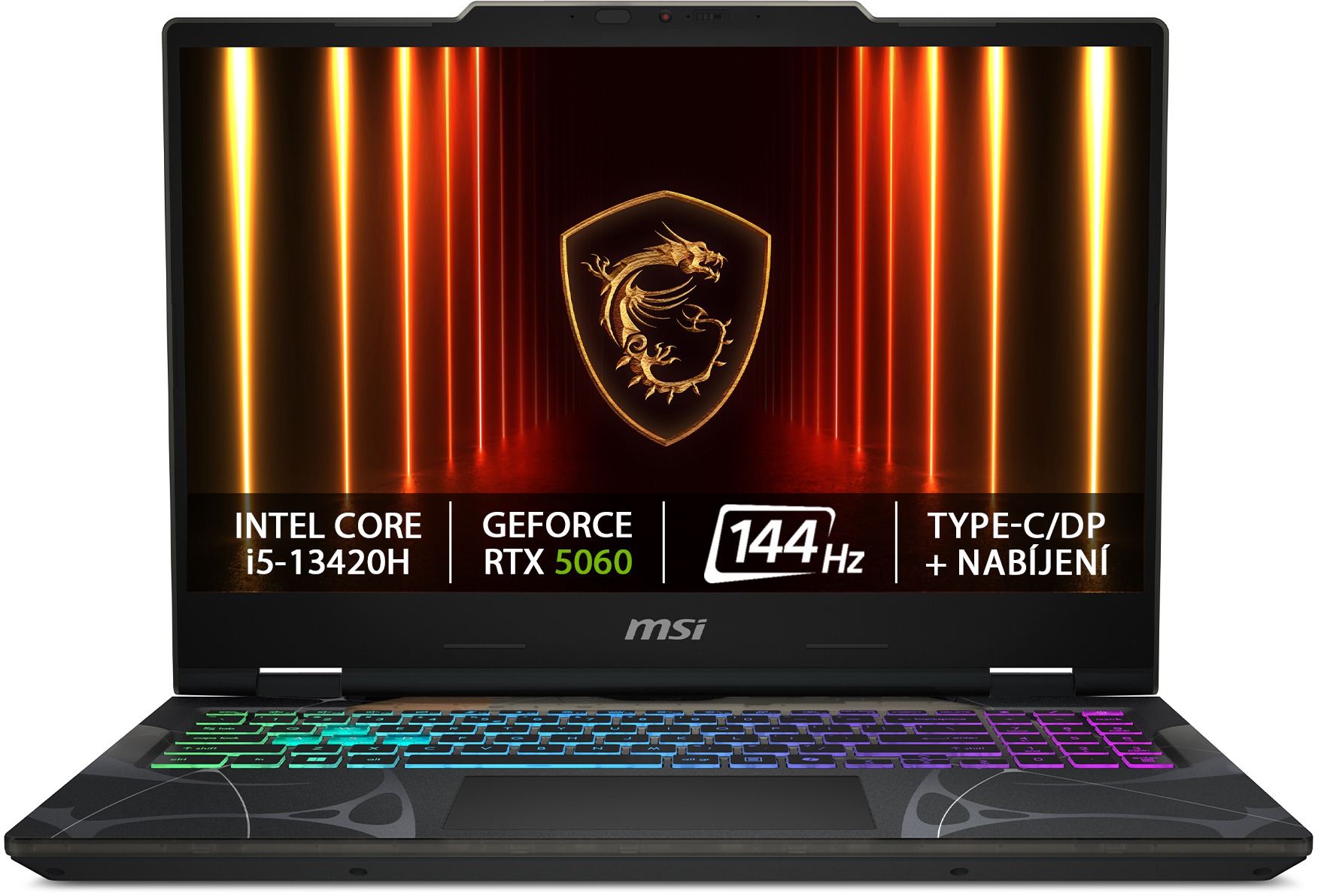 MSI Cyborg 15 B13WFKG-478XCZ - výkonný notebook s moderním designem