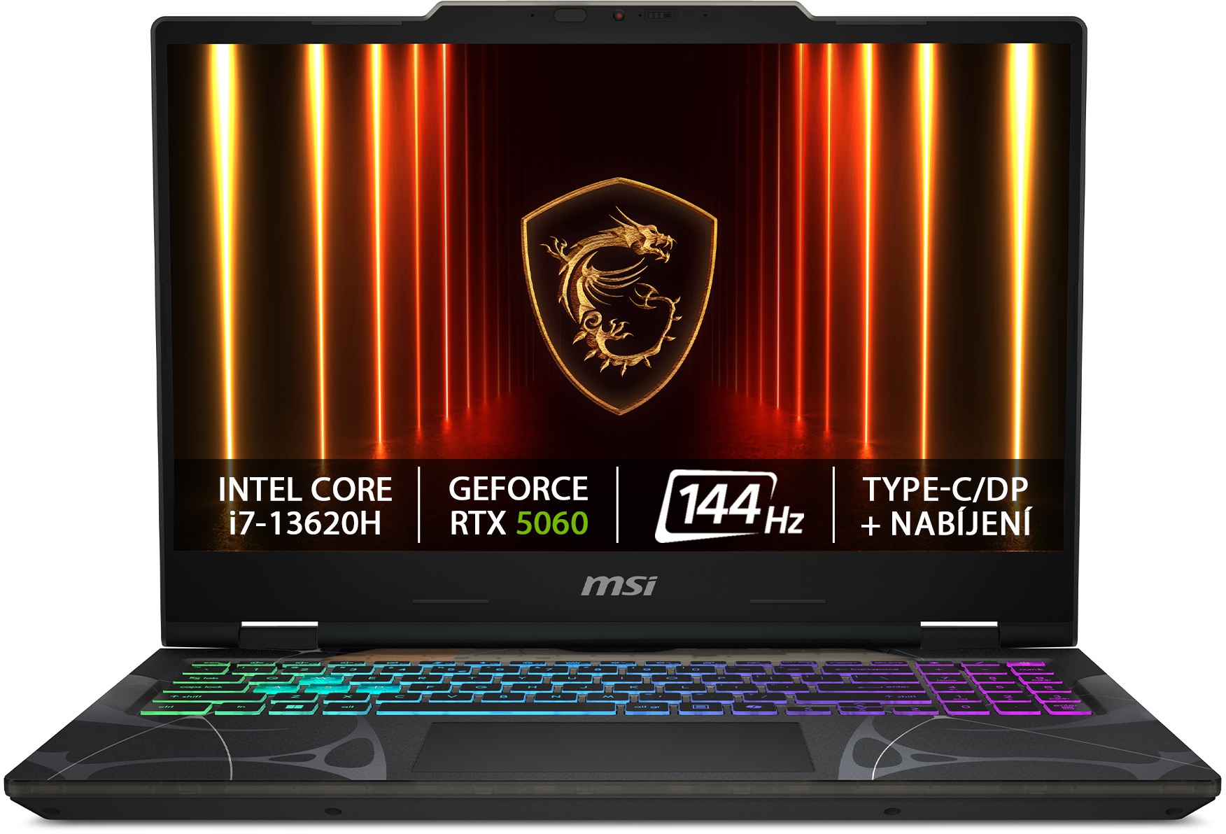 Notebook MSI Cyborg 15 B13WFKG-476CZ s moderním designem