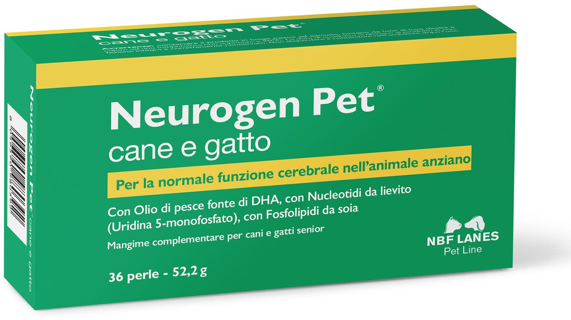 NBF Lanes neurogen pet pes a kočka 36 kps podpora funkce mozku