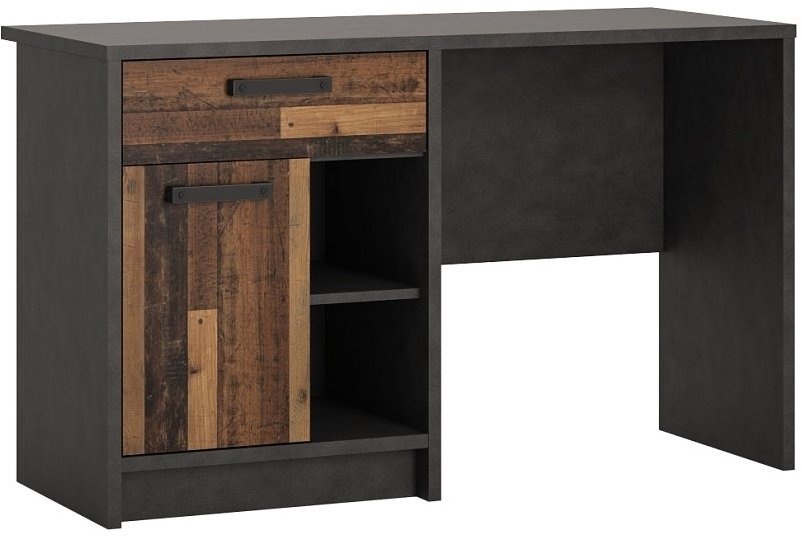 Psací stůl Livana 1D1S v tmavém provedení