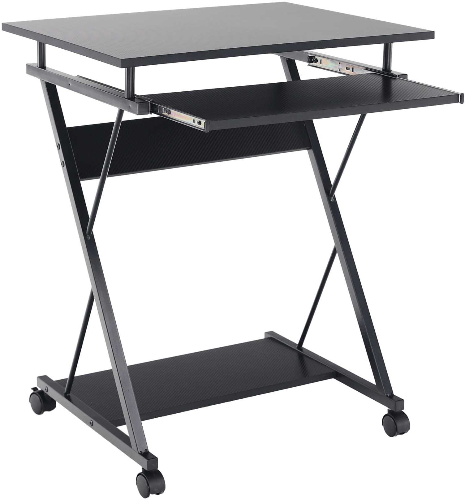 Pojízdný PC stůl RAKTA, černý
