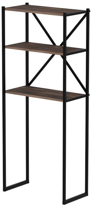 Kovový regál Doen v černé barvě