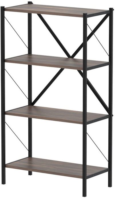 Úložný regál Halros v černé barvě od Nejlevnější nábytek