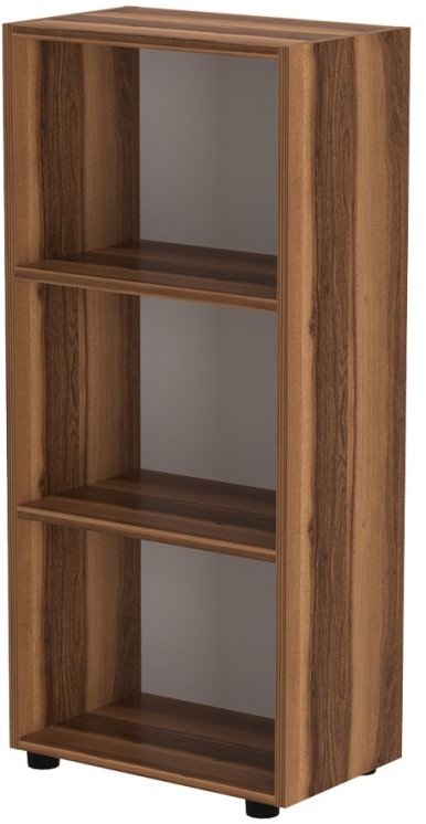 Regál Nejlevnější nábytek Luvi, 178 cm, v odstínu ořech