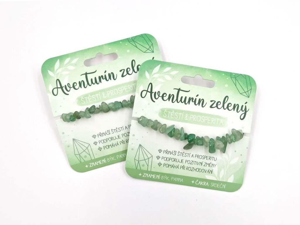 Nekupto Náramek s polodrahokamy Aventurín zelený