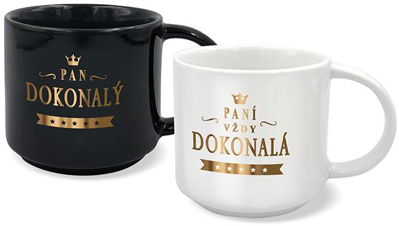 Nekupto Hrnečky pro pár Paní dokonalá a Pan dokonalý